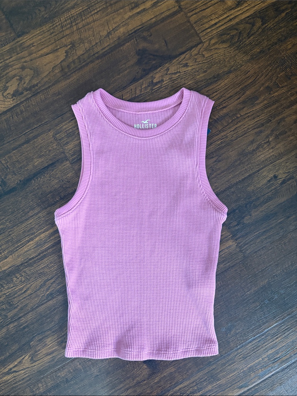 Hollister Pink Ribbed Sleeveless Top